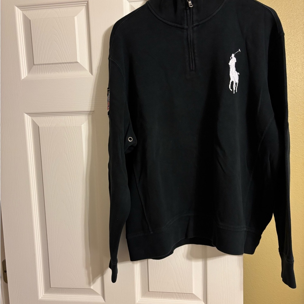 Ralph Lauren Black 1/4 Zip Sweatshirt and Pants Bundle - Picture 3 of 13